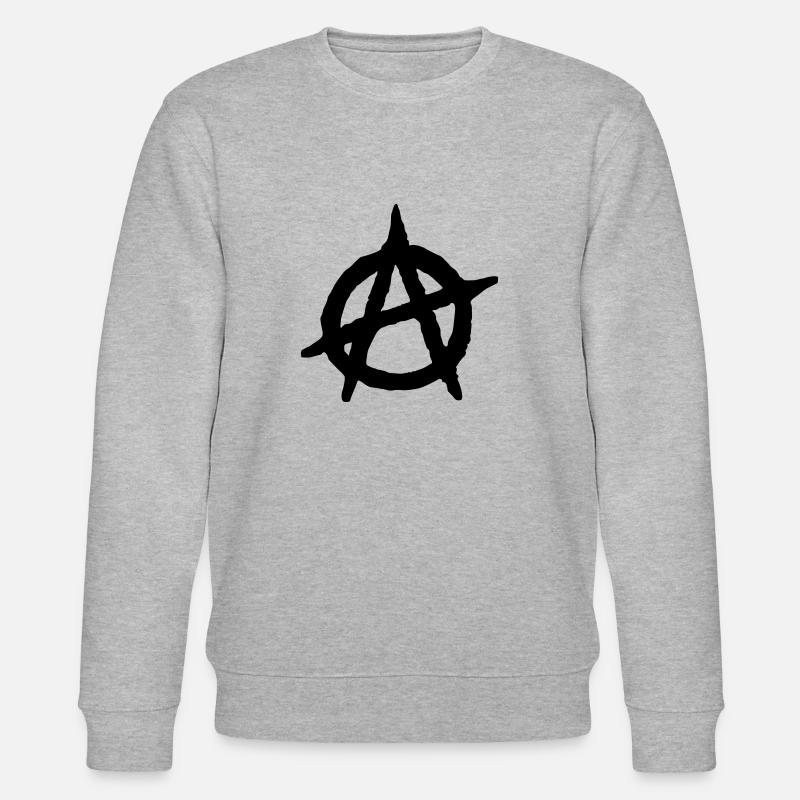 Anarchy - logo anarchie - Sweat bio CHANGER Stanley/Stella Unisexe - gris chiné