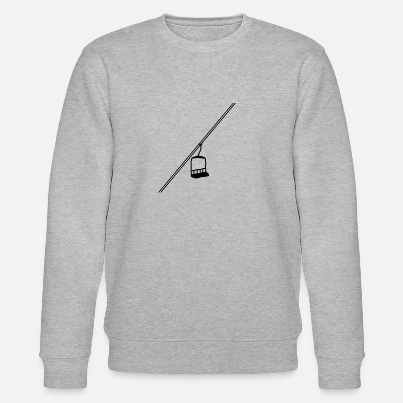 Remontée mécanique ski hiver - Sweat bio CHANGER Stanley/Stella Unisexe - gris chiné
