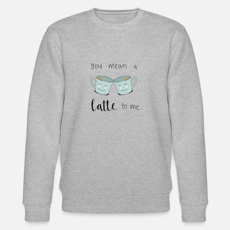 Latte Kaffee - Stanley/Stella Unisex Bio-Sweatshirt CHANGER  - Grau meliert