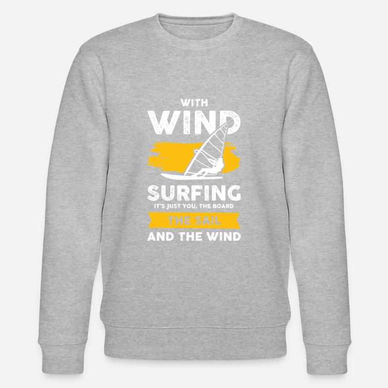 windsurfen surfer - Stanley/Stella Unisex Bio-Sweatshirt CHANGER  - Grau meliert