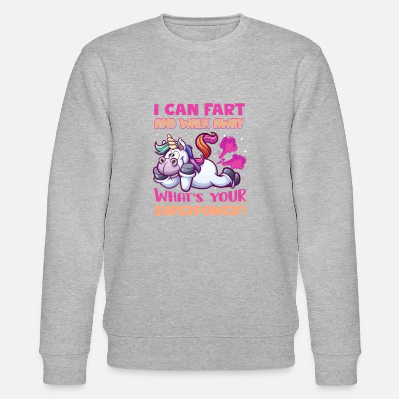 Farting Einhorn - Stanley/Stella Unisex Bio-Sweatshirt CHANGER  - undefined