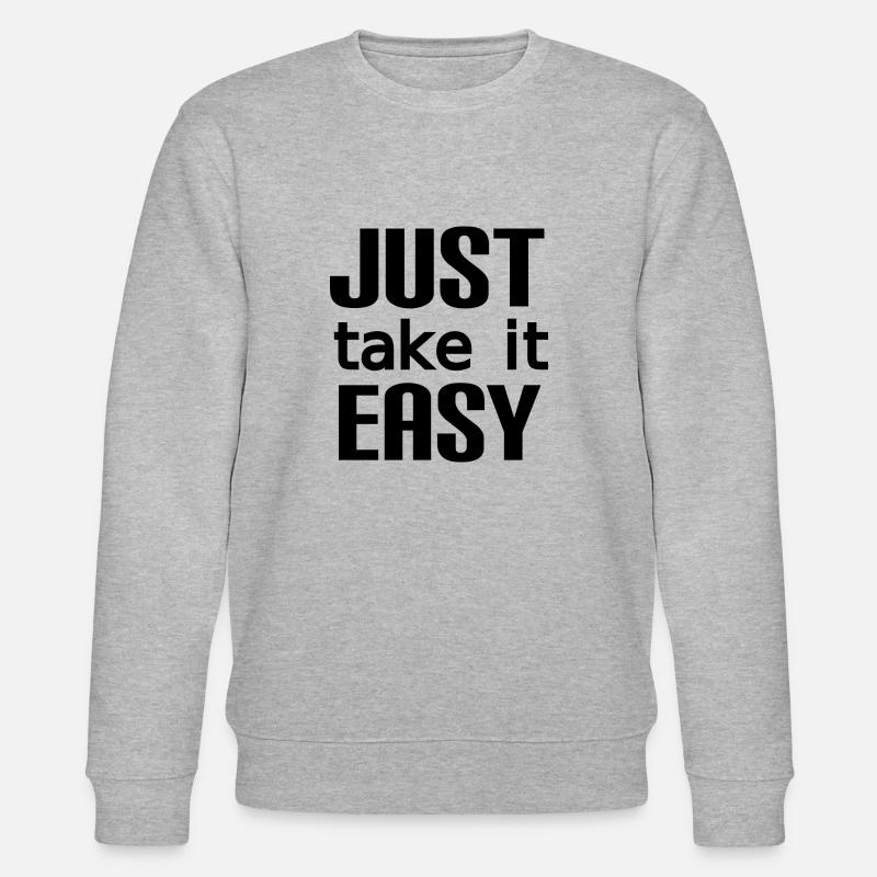 Take it easy - Stanley/Stella Unisex Bio-Sweatshirt CHANGER  - Grau meliert