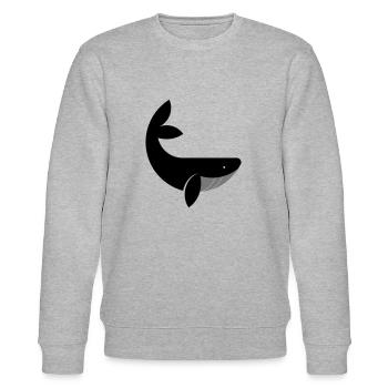 Black Whale - Stanley/Stella Unisex Bio-Sweatshirt CHANGER  - Grau meliert - Vorne - Nik (191cm) & Marisol (170cm)