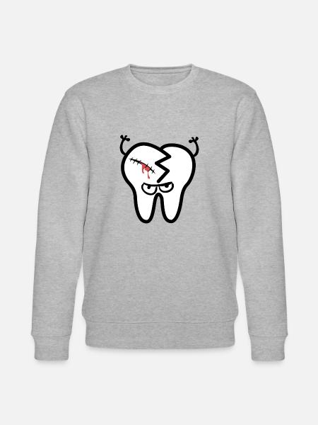 bad tooth - Stanley/Stella CHANGER Unisex Organic Sweatshirt - heather grey