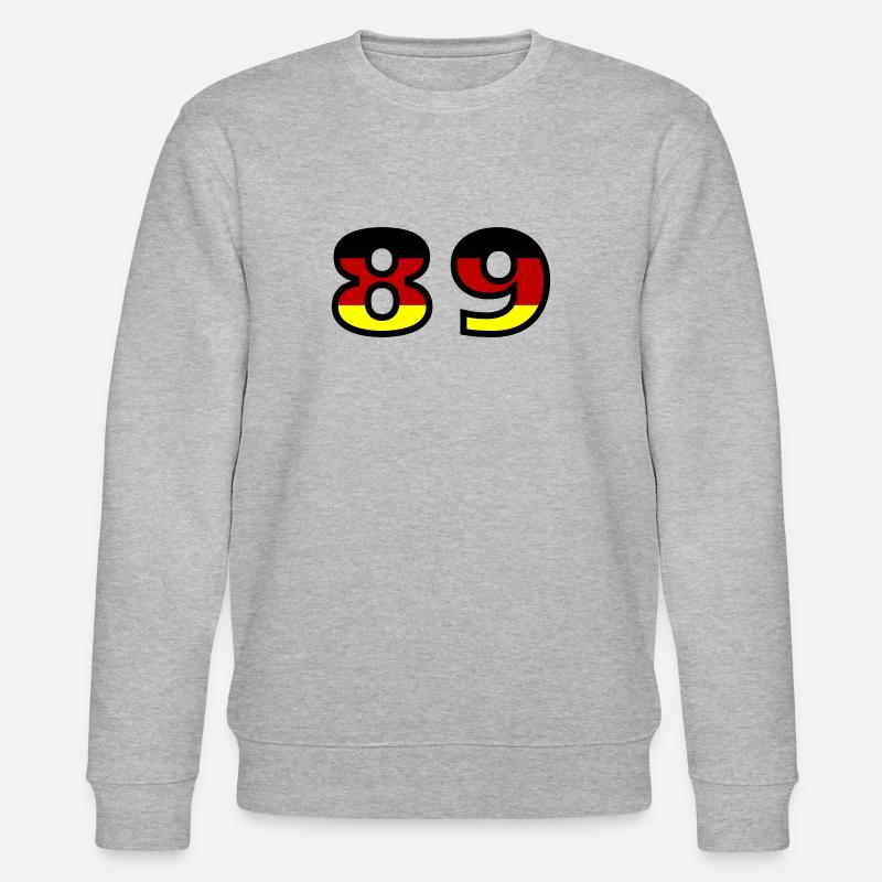 89 Numéro Allemagne Jersey - Sweat bio CHANGER Stanley/Stella Unisexe - gris chiné