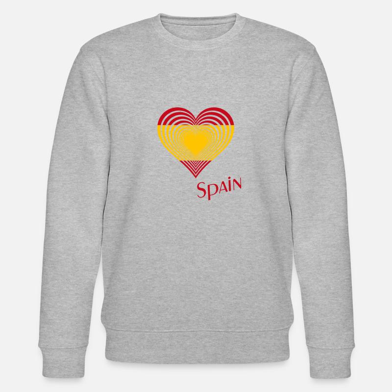 Spanien Spain - Stanley/Stella Unisex Bio-Sweatshirt CHANGER  - Grau meliert