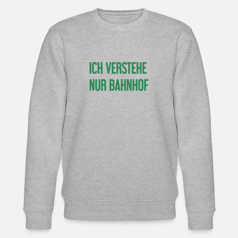 Je comprends seulement la station - Sweat bio CHANGER Stanley/Stella Unisexe - gris chiné