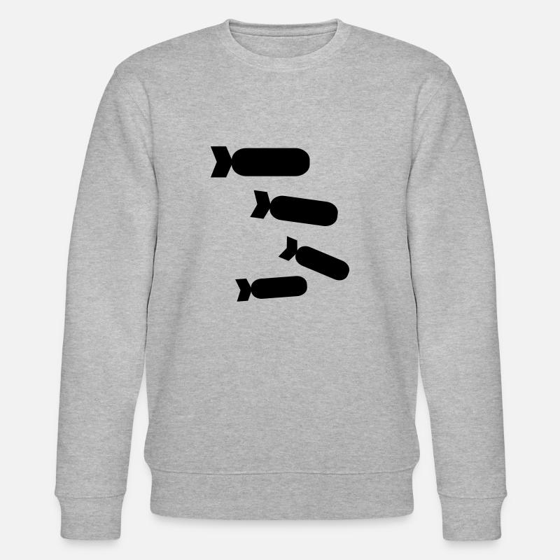 bombs - Stanley/Stella CHANGER Unisex Organic Sweatshirt - heather grey