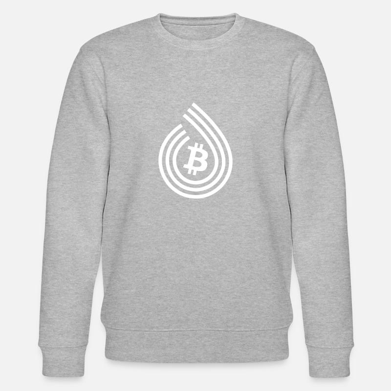 Bitcoin - Stanley/Stella Unisex Bio-Sweatshirt CHANGER  - Grau meliert