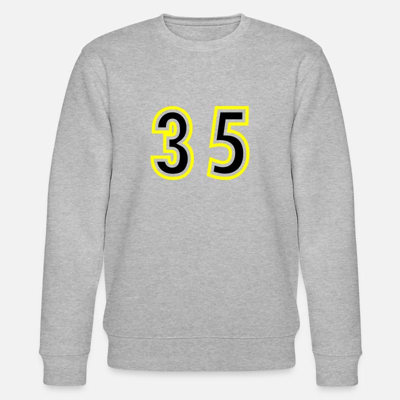 35 Number College - Stanley/Stella CHANGER Unisex Organic Sweatshirt - heather grey