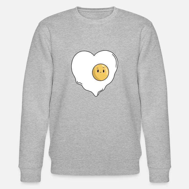 Œufs d’amour - Sweat bio CHANGER Stanley/Stella Unisexe - gris chiné