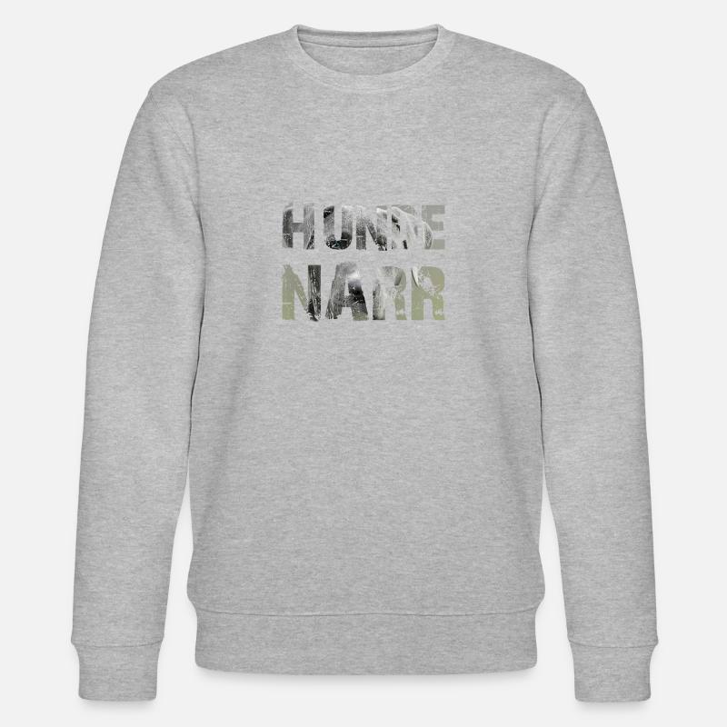 HUNDENARR - Stanley/Stella Unisex Bio-Sweatshirt CHANGER - Grau meliert