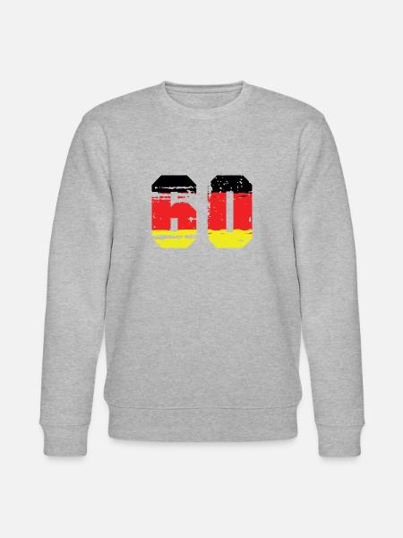60 Number Germany Jersey - Stanley/Stella CHANGER Unisex Organic Sweatshirt - heather grey