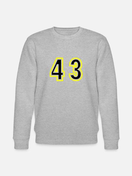 43 Number College - Stanley/Stella CHANGER Unisex Organic Sweatshirt - heather grey