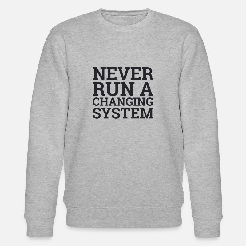 "Agile - Changing System | "Scrum Master" - Stanley/Stella Unisex Bio-Sweatshirt CHANGER  - Grau meliert