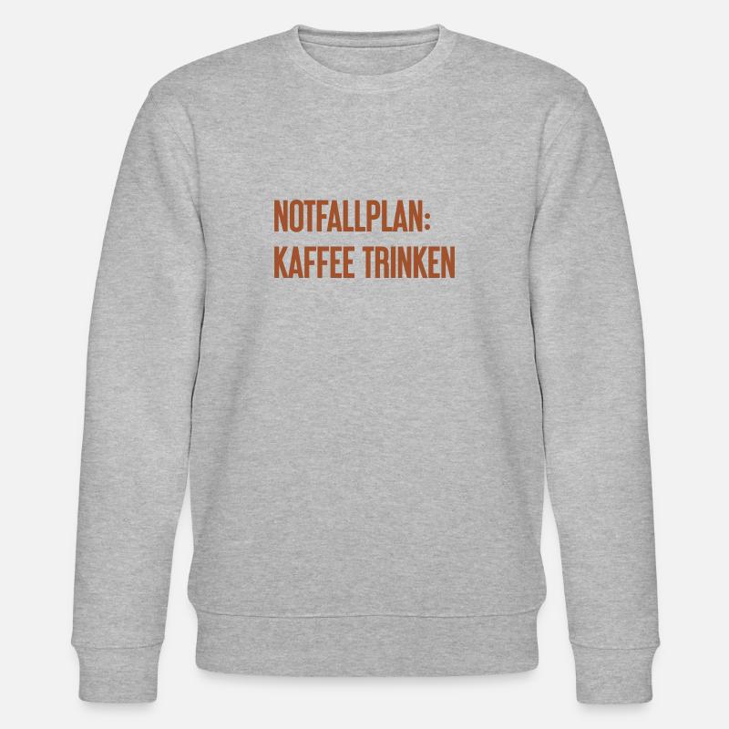 Coffee Contingency Plan - Stanley/Stella CHANGER Unisex Organic Sweatshirt - heather grey