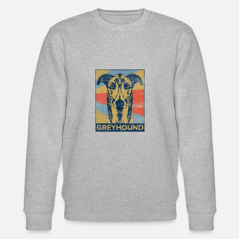 Le lévrier - Sweat bio CHANGER Stanley/Stella Unisexe - gris chiné