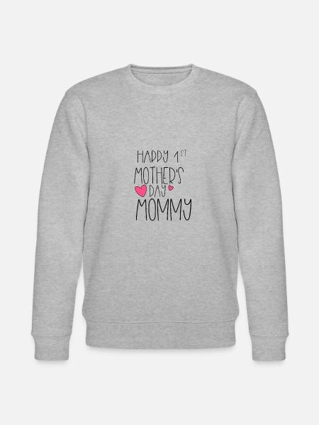 Glad 1. morsdag Ny mor første 2020 - Stanley/Stella økologisk unisex-sweatshirt CHANGER - grå meleret