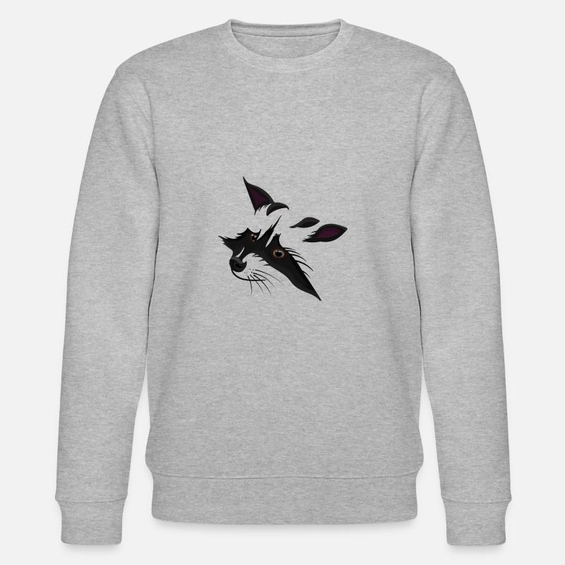 Waschbär - Stanley/Stella Unisex Bio-Sweatshirt CHANGER  - Grau meliert