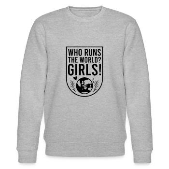 Feminismus - Stanley/Stella Unisex Bio-Sweatshirt CHANGER  - Grau meliert - Vorne - Nik (191cm) & Marisol (170cm)