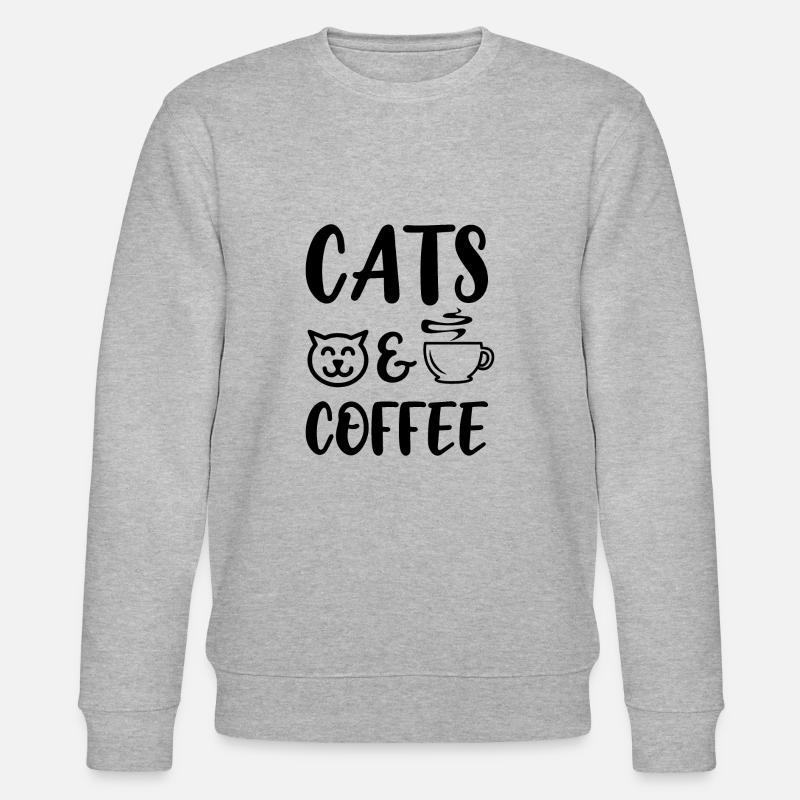 Katze - Stanley/Stella Unisex Bio-Sweatshirt CHANGER  - Grau meliert