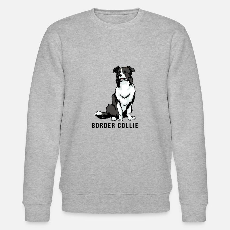 Border Collie - Stanley/Stella Unisex Bio-Sweatshirt CHANGER  - Grau meliert