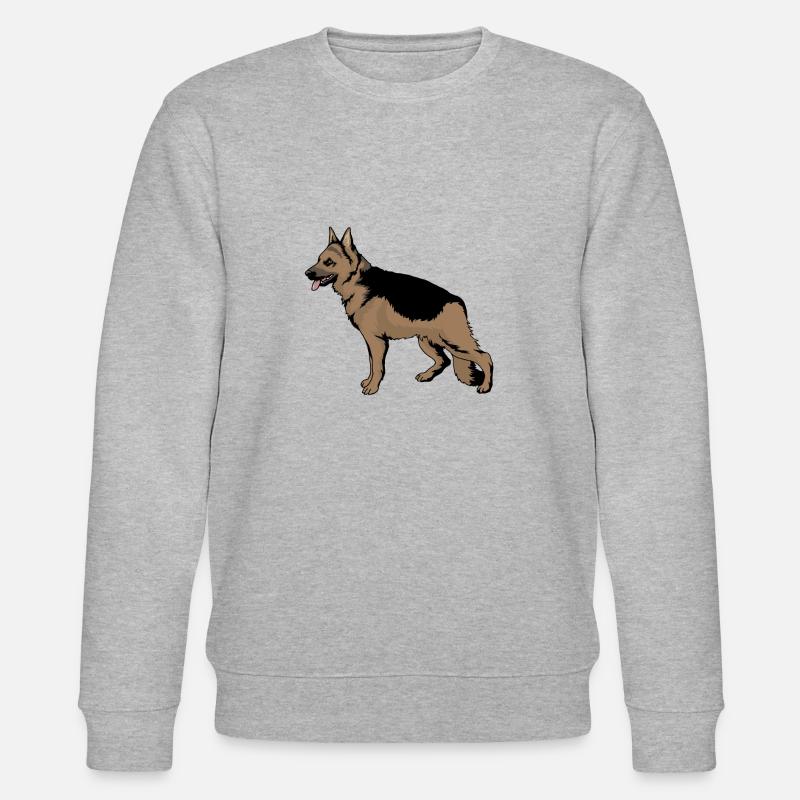 Deutscher Schäferhunde - Stanley/Stella Unisex Bio-Sweatshirt CHANGER  - Grau meliert