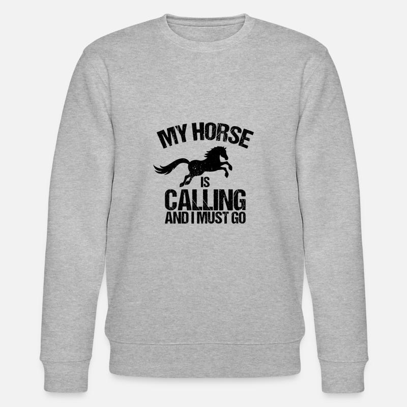 Cheval à cheval - Sweat bio CHANGER Stanley/Stella Unisexe - gris chiné