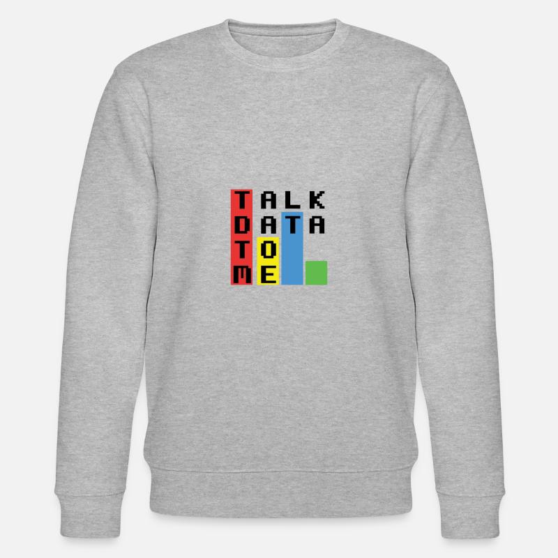 Talk Data To Me - Stanley/Stella Unisex Bio-Sweatshirt CHANGER  - Grau meliert