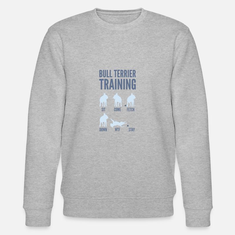 Bullterrier Training - Stanley/Stella Unisex Bio-Sweatshirt CHANGER  - Grau meliert