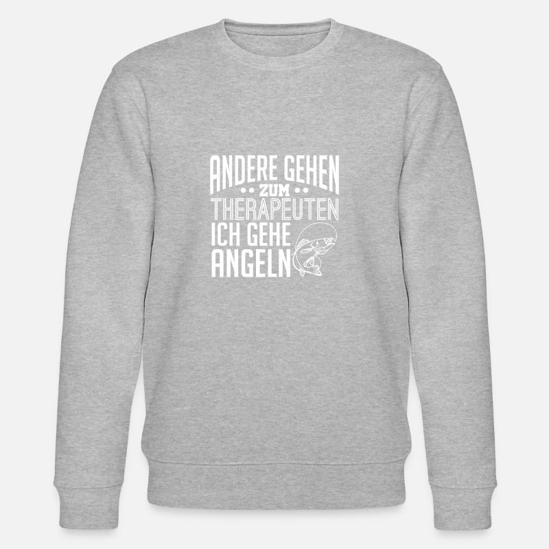 Angeln - Stanley/Stella Unisex Bio-Sweatshirt CHANGER  - Grau meliert