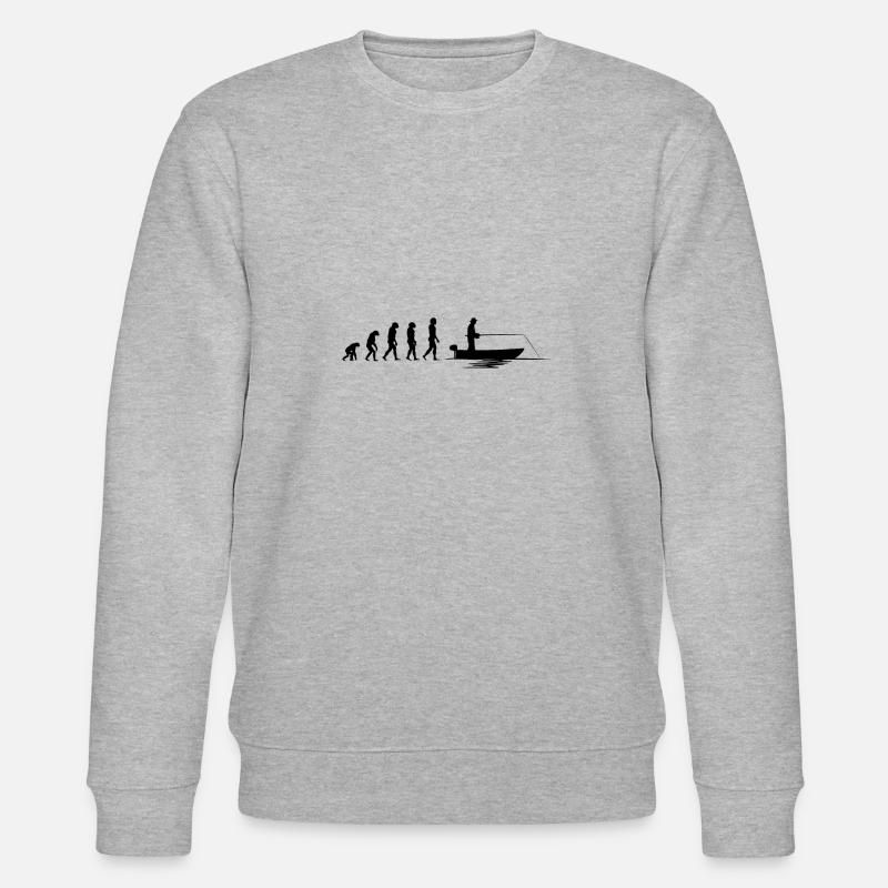 Evolution Fisher | Evolution Angler - Stanley/Stella CHANGER Unisex Organic Sweatshirt - heather grey