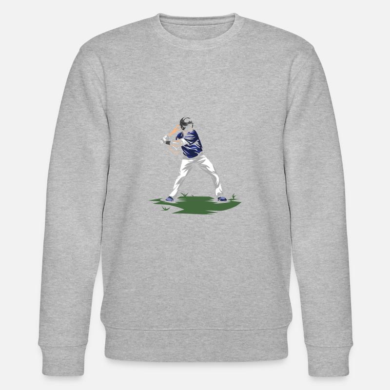 Baseball Spieler - Stanley/Stella Unisex Bio-Sweatshirt CHANGER  - Grau meliert