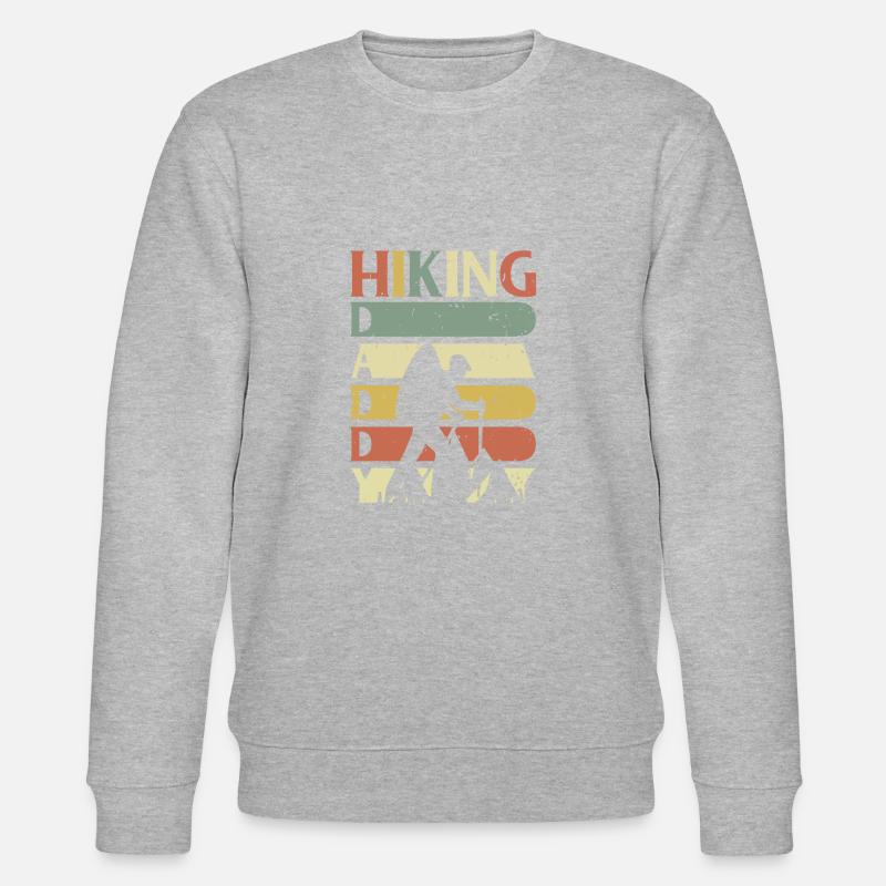 HIKING DADDY - Stanley/Stella Unisex Bio-Sweatshirt CHANGER  - Grau meliert
