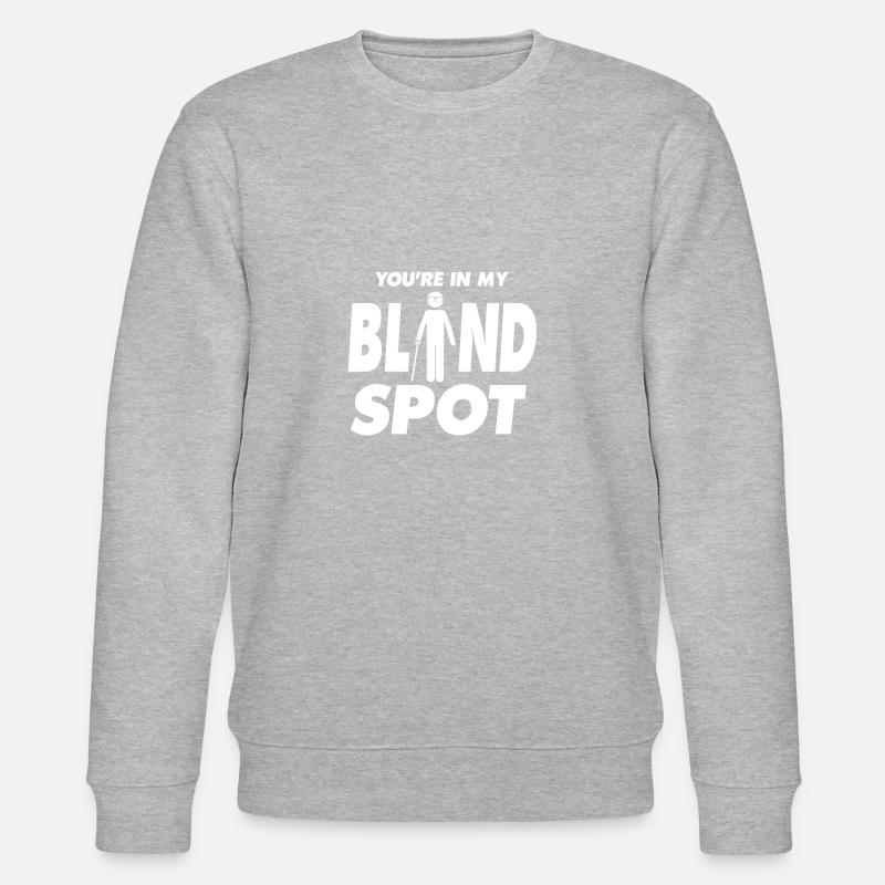 Blind Spot Sarcasm Design - Stanley/Stella Unisex Bio-Sweatshirt CHANGER  - Grau meliert