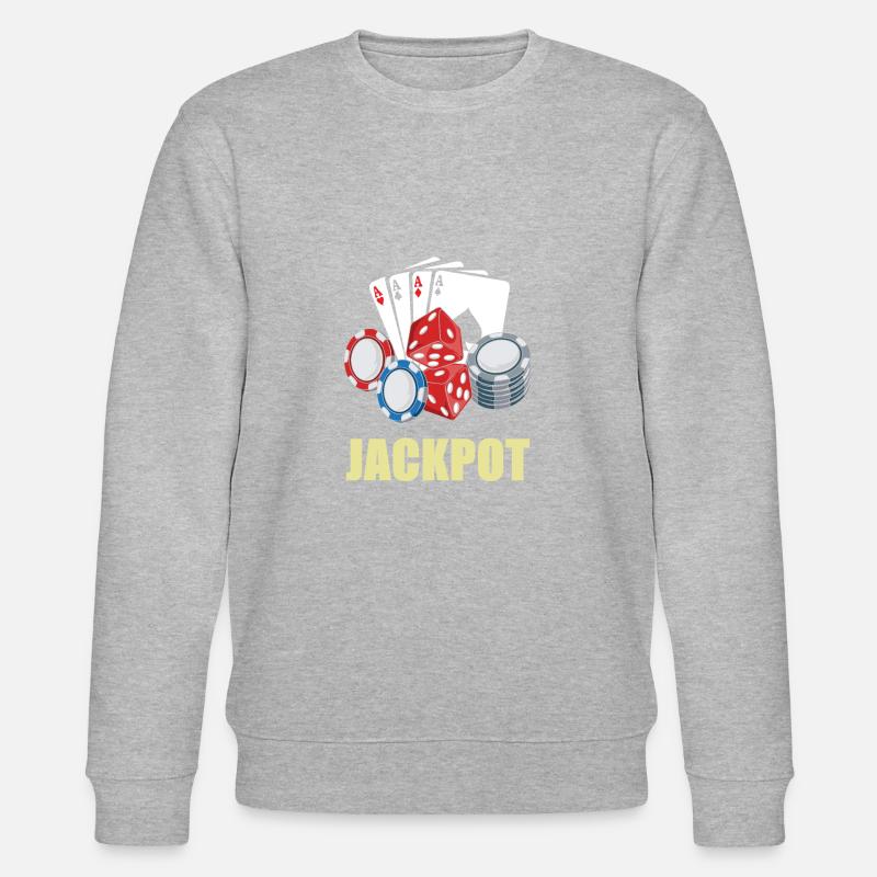 Casino Jackpot - Sweat bio CHANGER Stanley/Stella Unisexe - gris chiné