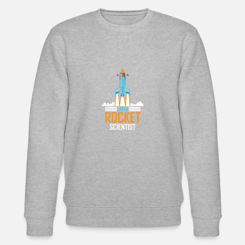 I'm Rocket Scientist Rocket Science - Stanley/Stella CHANGER Unisex Organic Sweatshirt - heather grey