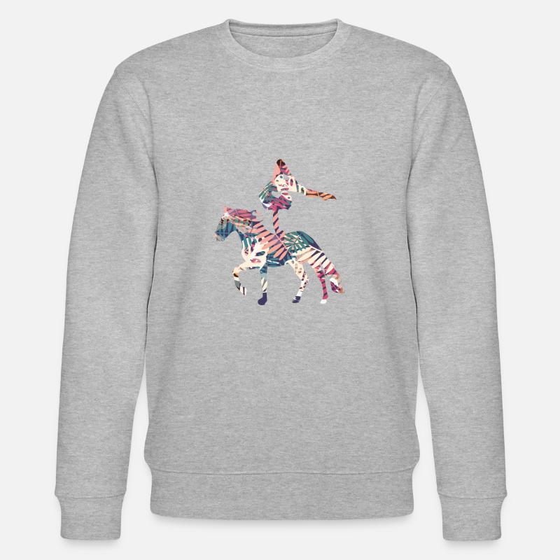 Cavalier drôle d'équitation cavalier gaul - Sweat bio CHANGER Stanley/Stella Unisexe - gris chiné