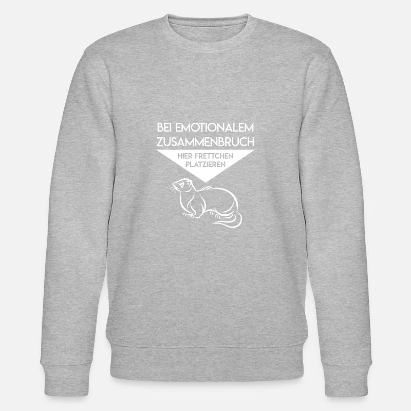 Frettchen - Stanley/Stella Unisex Bio-Sweatshirt CHANGER  - Grau meliert