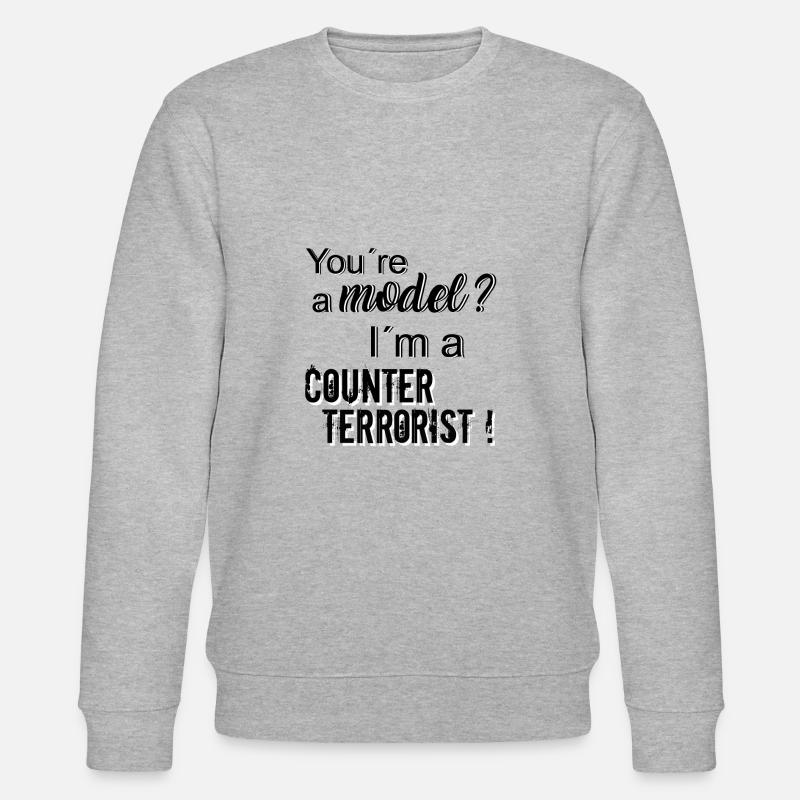 model - Stanley/Stella Unisex Bio-Sweatshirt CHANGER  - Grau meliert