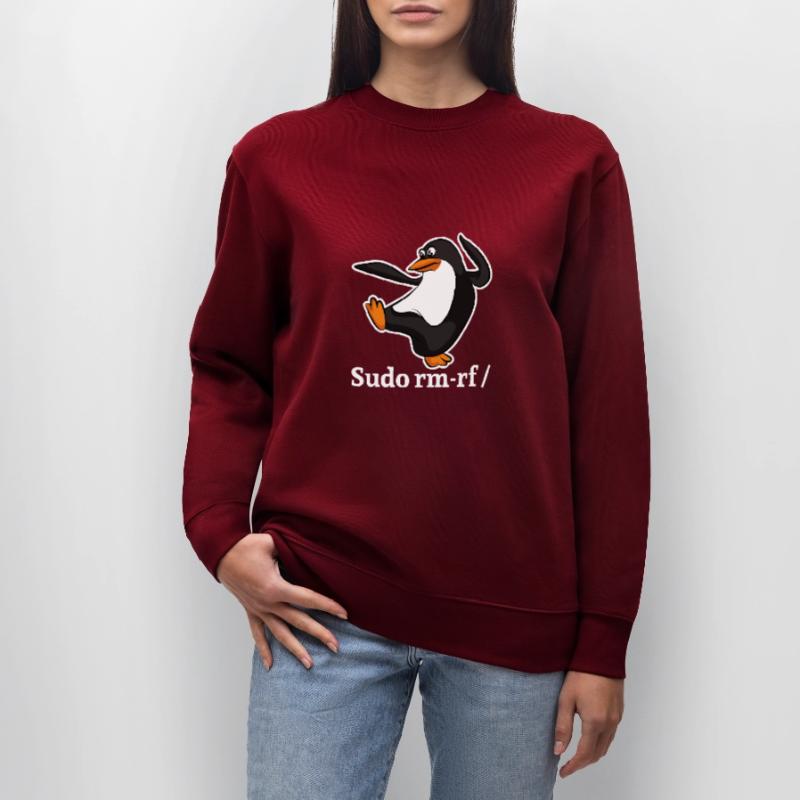 Tux Linux Pinguin Sudo Rm Rf | Computerfreak Hack Stanley/Stella Unisex Bio-Sweatshirt CHANGER 