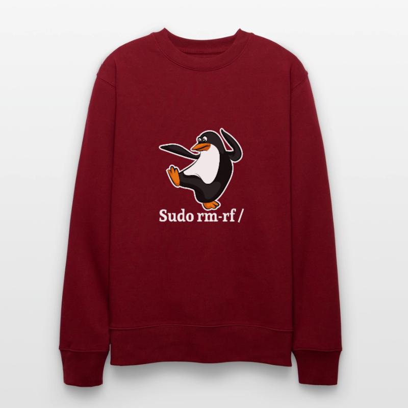 Tux Linux Pinguin Sudo Rm Rf | Computerfreak Hack Stanley/Stella Unisex Bio-Sweatshirt CHANGER 