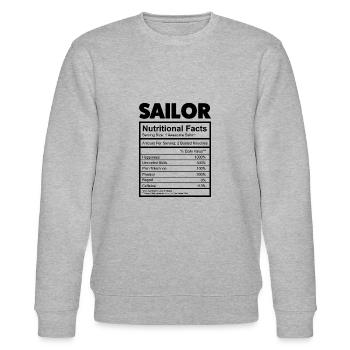 Seemann Segeln - Stanley/Stella Unisex Bio-Sweatshirt CHANGER  - Grau meliert - Vorne - Nik (191cm) & Marisol (170cm)