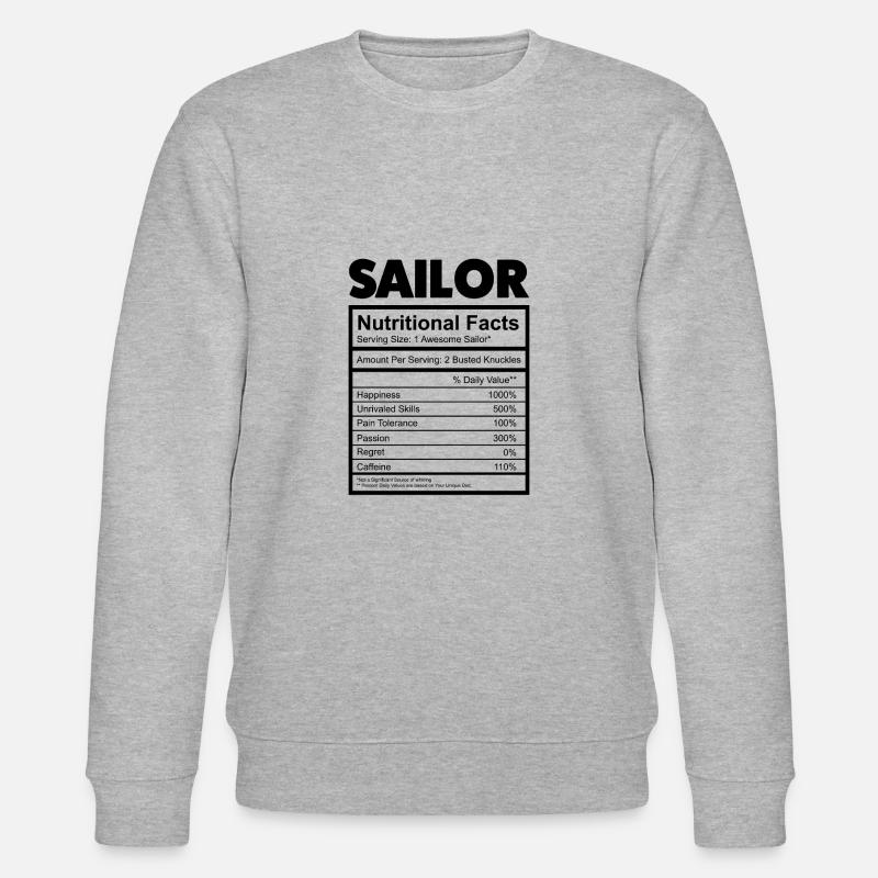 Seemann Segeln - Stanley/Stella Unisex Bio-Sweatshirt CHANGER  - Grau meliert
