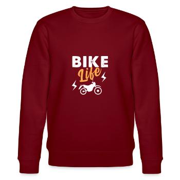 Bike Life - Sweat bio CHANGER Stanley/Stella Unisexe - bordeaux - Devant - Nik (191cm) & Marisol (170cm)