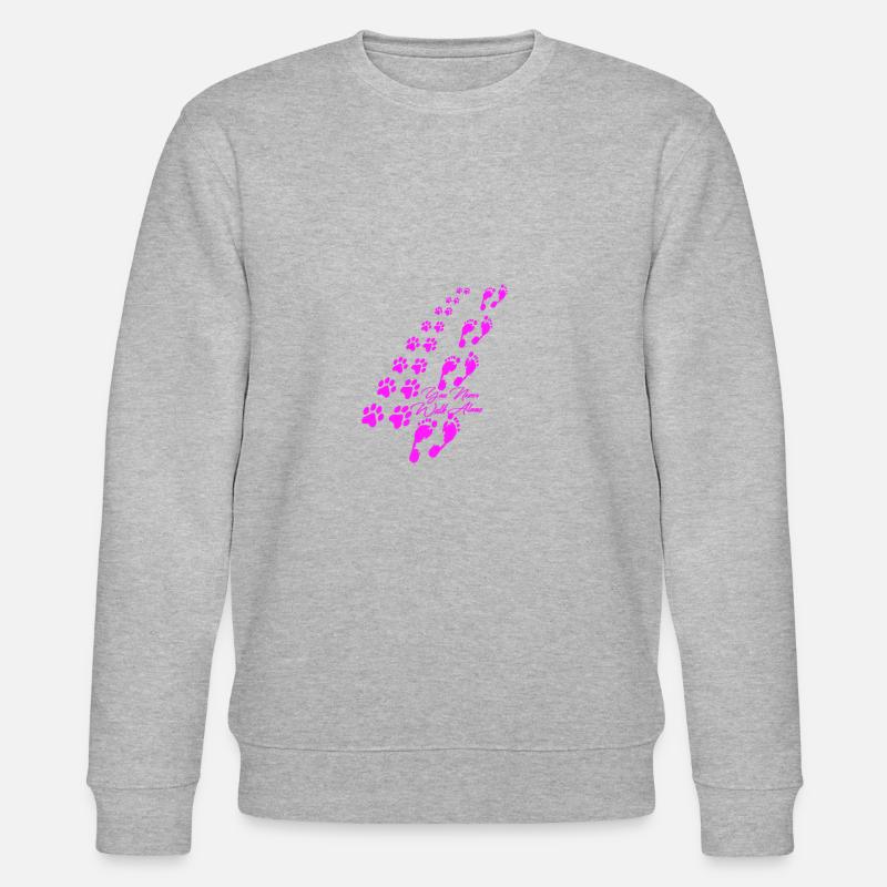 You never walk alone dog - Stanley/Stella CHANGER Unisex Organic Sweatshirt - heather grey