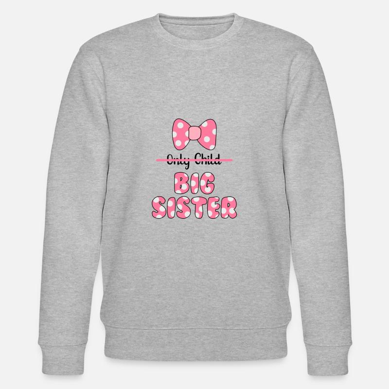 Große Schwester - Stanley/Stella Unisex Bio-Sweatshirt CHANGER  - Grau meliert