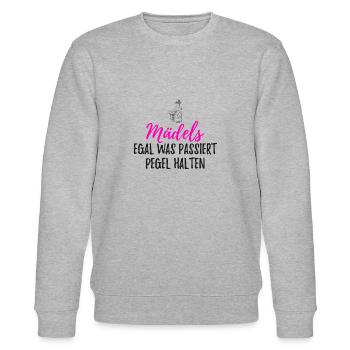 Party - Stanley/Stella Unisex Bio-Sweatshirt CHANGER  - Grau meliert - Vorne - Nik (191cm) & Marisol (170cm)