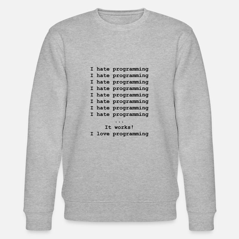 Developer computer scientist - Stanley/Stella CHANGER Unisex Organic Sweatshirt - heather grey