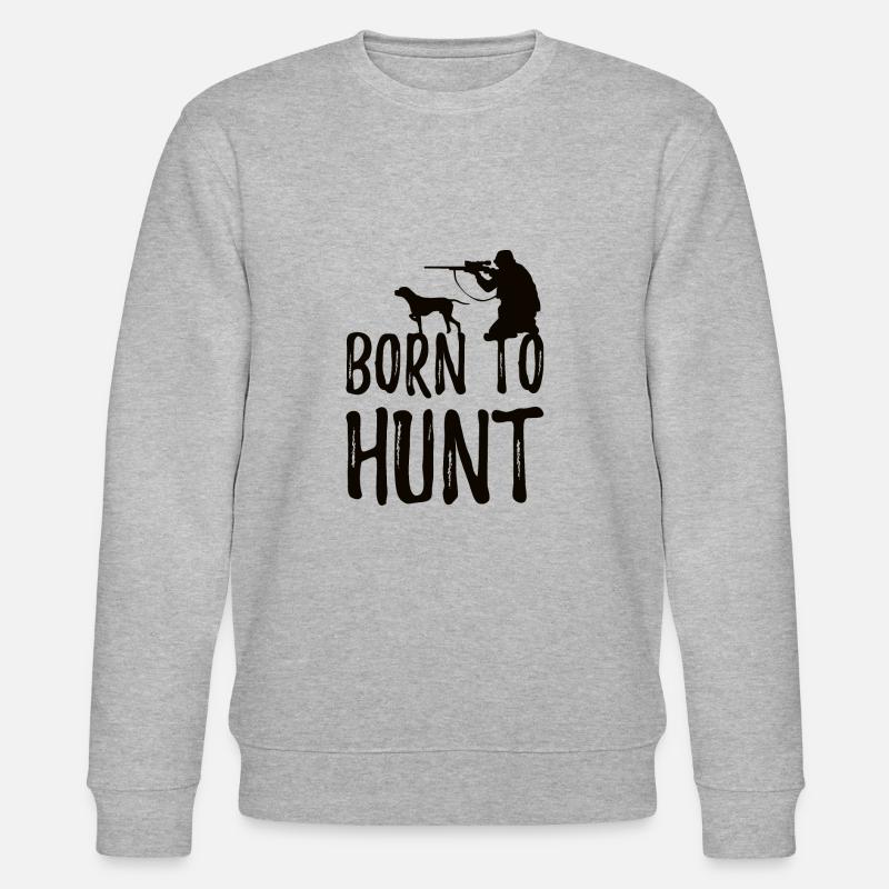 Jäger Hunter hunting Jagen - Stanley/Stella Unisex Bio-Sweatshirt CHANGER - Grau meliert